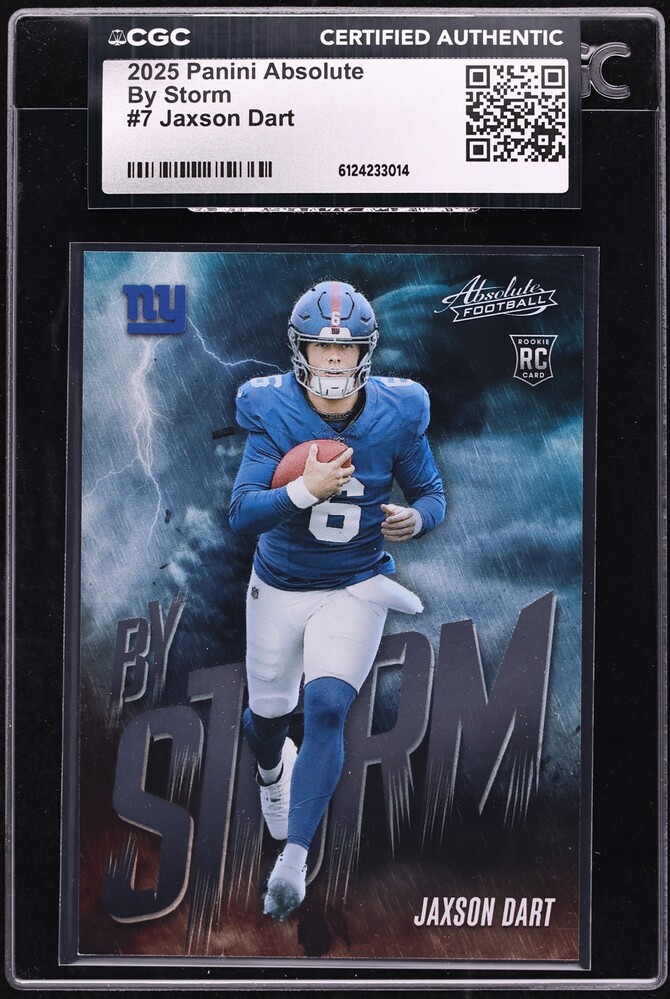 2025 Absolute By Storm Jaxson Dart ROOKIE #7 CGC AUTH
