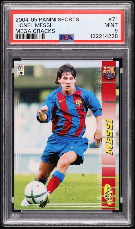 2004 Panini Sports Mega Cracks La Liga Lionel Messi ROOKIE