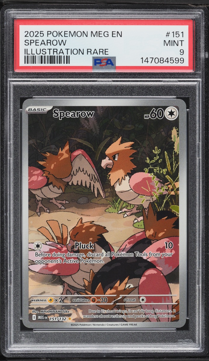 2025 Pokemon Mega Evolution IR Spearow #151 PSA 9 MINT