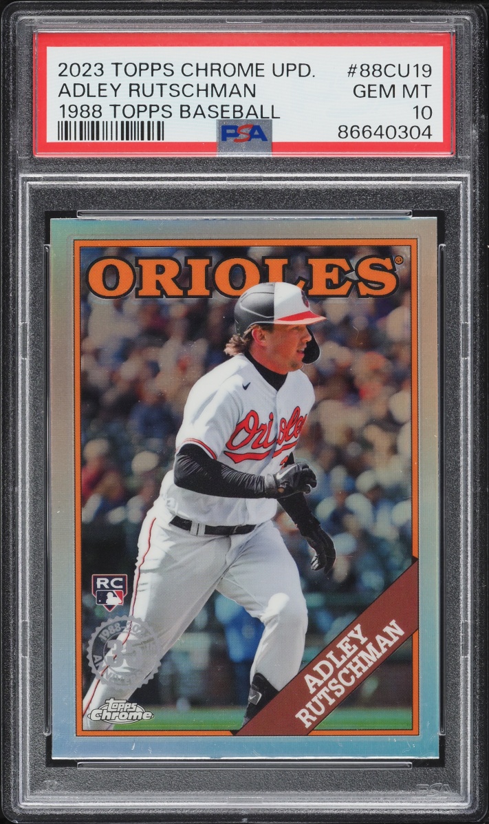 2023 Topps Chrome Update '88 Adley Rutschman ROOKIE #88CU19 PSA 10 GEM MINT
