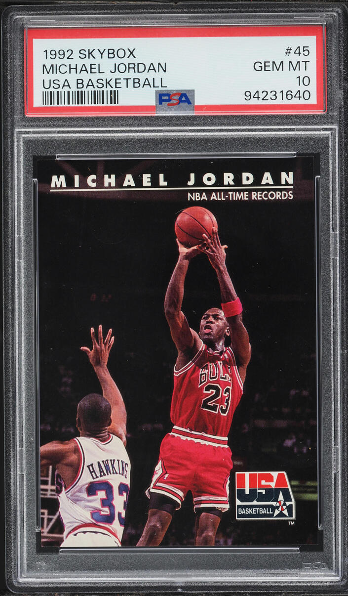 1992 Skybox USA Basketball Michael Jordan #45 PSA 10 GEM MINT