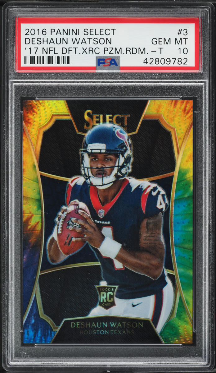 2016 Select '17 NFL Draft XRC Tye-Die Prizm Deshaun Watson ROOKIE /25 #3 PSA 10