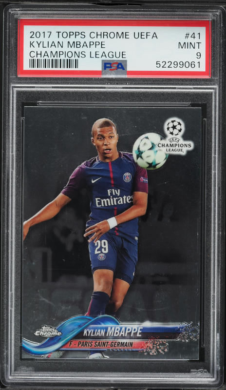 2017 Topps UEFA Champions League Sticker Kylian Mbappe
