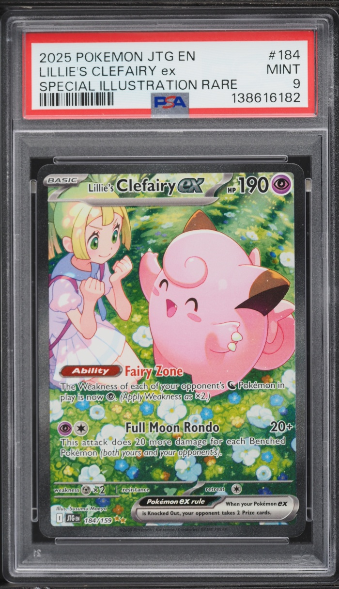 2025 Pokemon Scarlet & Violet Journey Together SIR Lillie's Clefairy EX #184 PSA 9 MINT