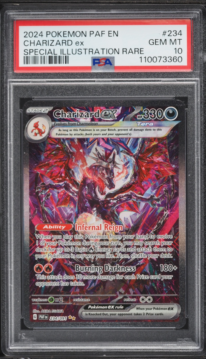2024 Pokemon Scarlet & Violet Paldean Fates SIR Charizard ex #234 PSA 10 GEM MINT