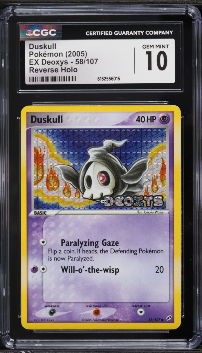 2005 Pokemon EX Deoxys Reverse Holo Duskull #58 CGC 10 GEM MINT