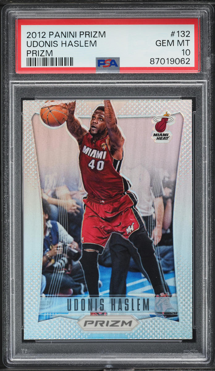 2012 Panini Prizm Silver Udonis Haslem #132 PSA 10 GEM MINT