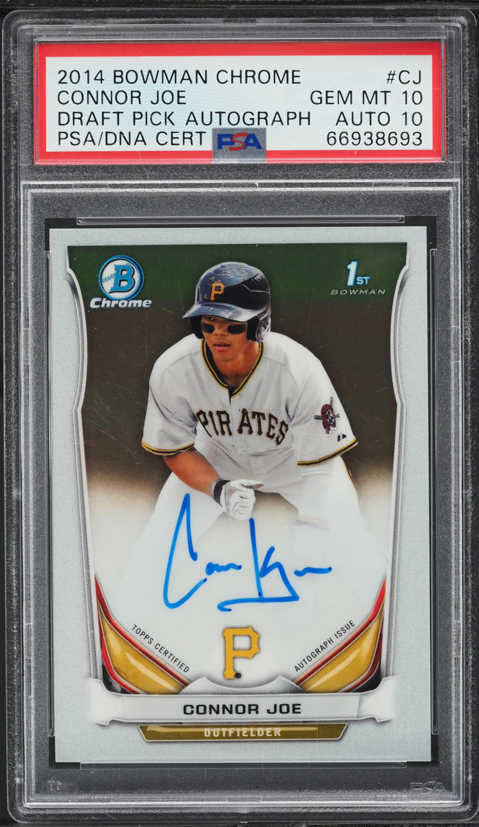 2014 Bowman Chrome Draft Pick Connor Joe PROSPECT AUTO DNA 10 #BCA-CJ PSA 10 GEM