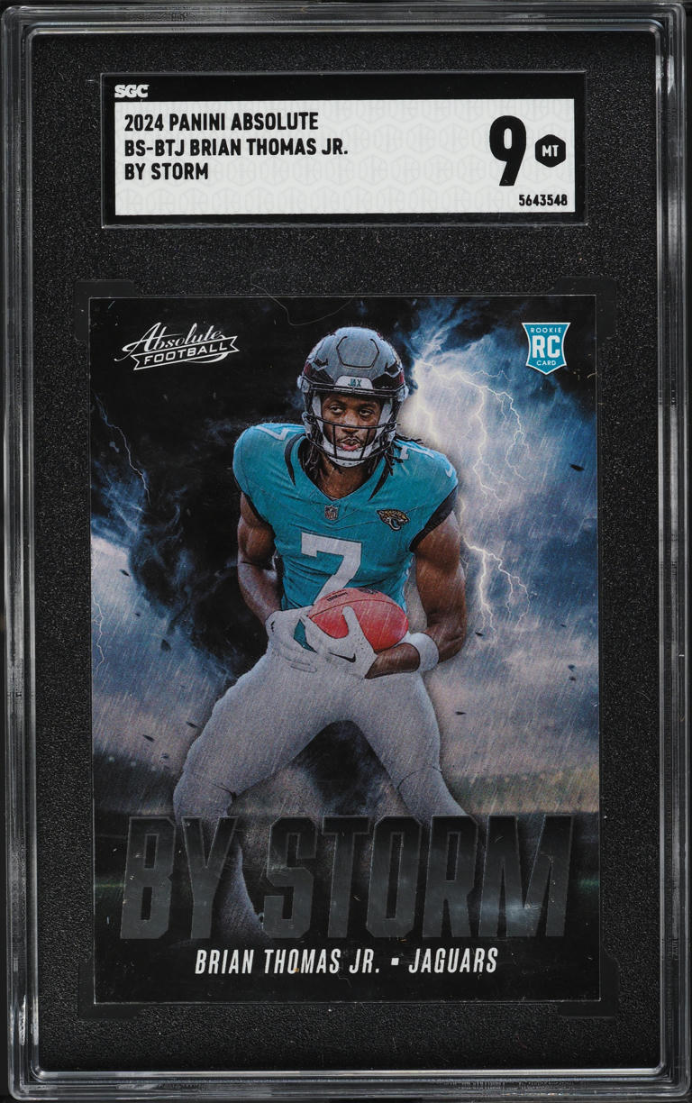 2024 Absolute By Storm Brian Thomas Jr. ROOKIE #BS-BTJ SGC 9 MINT