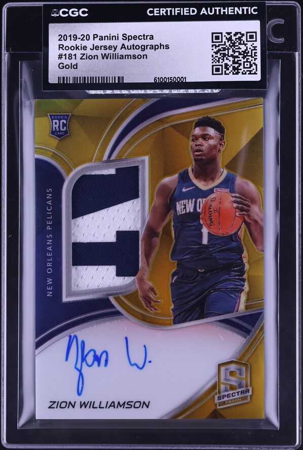 2019 Panini Mosaic Reactive Orange Zion Williamson ROOKIE RC #269