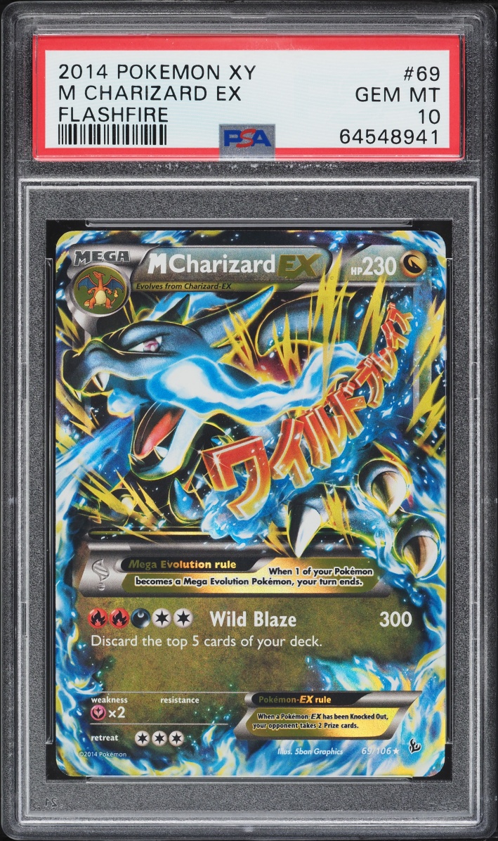 2014 Pokemon XY Flashfire M Charizard EX #69 PSA 10 GEM MINT