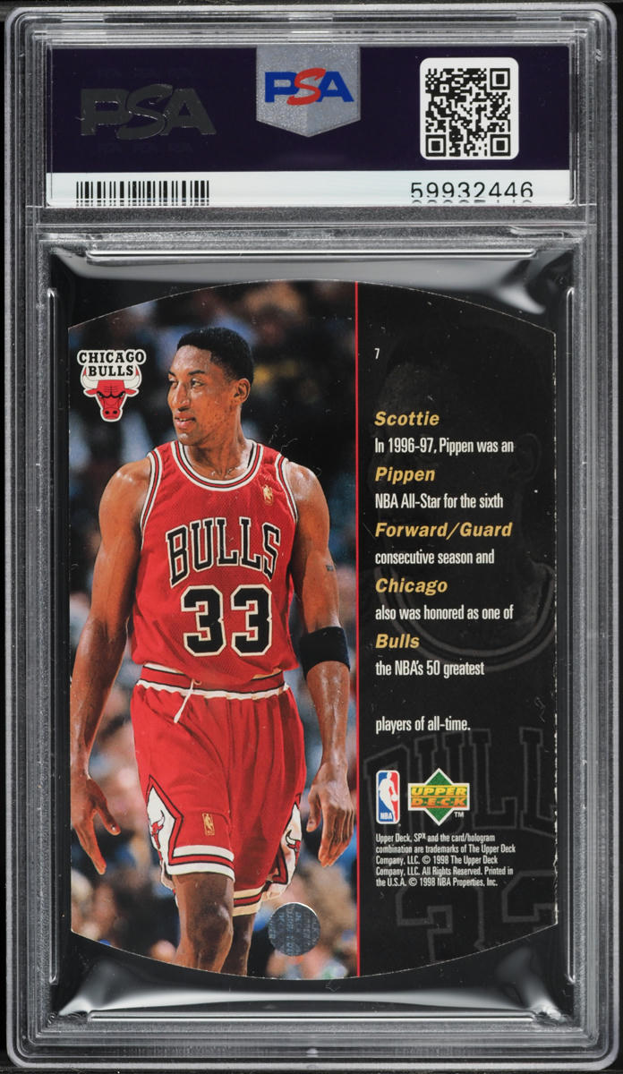 10.291-150▲ SKY AllmanRetrospectiveBOXCD 1997 SPx Sky Scottie Pippen #7 PSA 9 MINT on Fanatics Collect