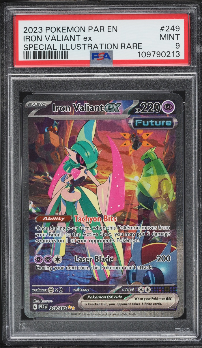 2023 Pokemon Scarlet & Violet Paradox Rift SIR Iron Valiant EX #249 PSA 9 MINT