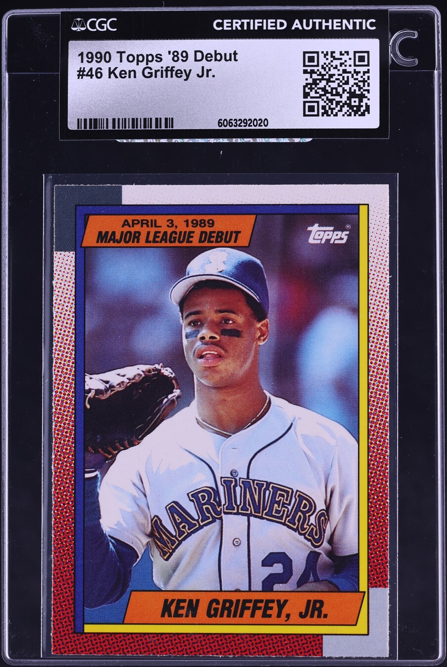 1990 Topps '89 Debut Ken Griffey Jr. #46 CGC AUTH
