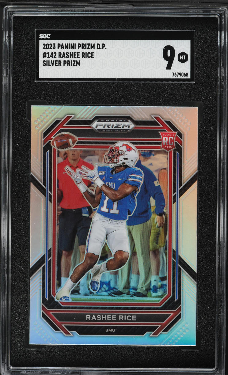 2023 Panini Prizm Draft Picks Silver Rashee Rice ROOKIE #142 SGC 9 MINT