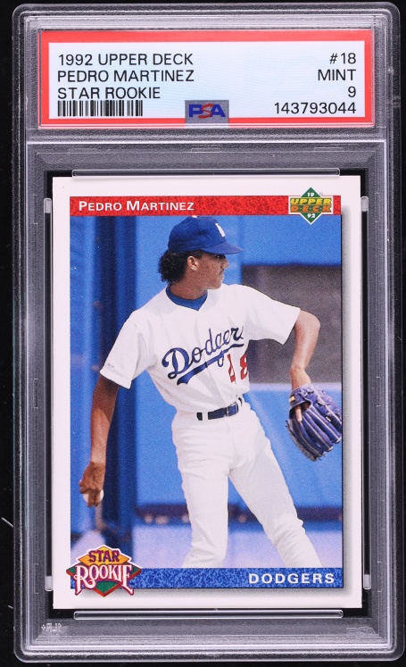 1992 Upper Deck Pedro Martinez ROOKIE #18 PSA 9 MINT