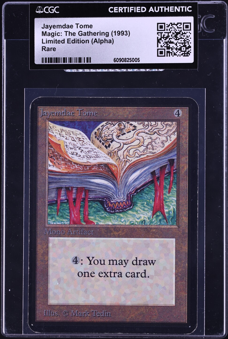 1993 Magic The Gathering MTG Alpha Jayemdae Tome CGC AUTH