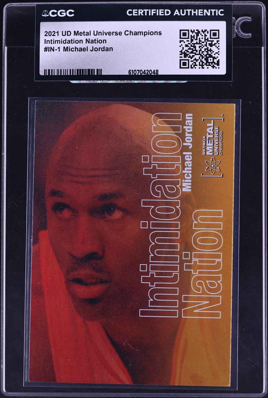2021 Metal Universe Champions Intimidation Nation Michael Jordan #IN-1 CGC AUTH