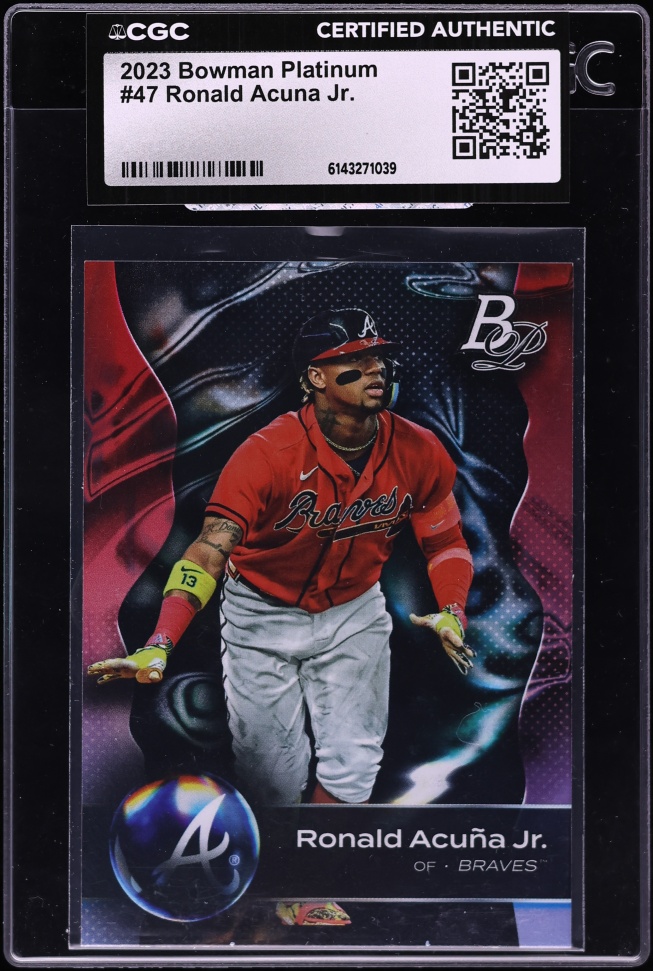 2023 Bowman Platinum Ronald Acuna Jr. #47 CGC AUTH