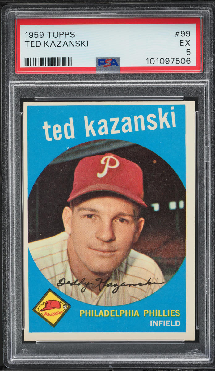 1959 Topps Ted Kazanski #99 PSA 5 EX
