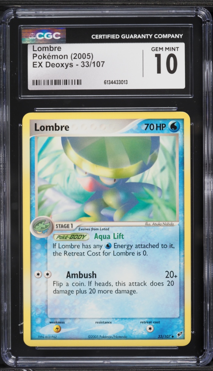2005 Pokemon EX Deoxys Lombre #33 CGC 10 GEM MINT