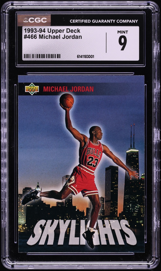 1993 Upper Deck Basketball Michael Jordan #466 CGC 9 MINT