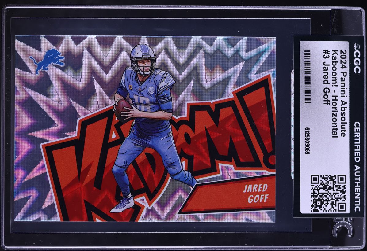 2024 Absolute Kaboom! Horizontal Jared Goff #3 CGC AUTH