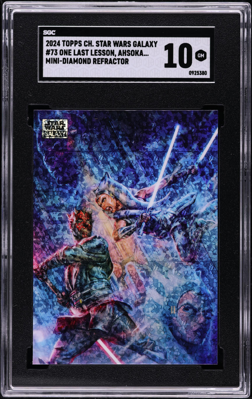 2024 Topps Chrome Star Wars Galaxy MiniDiamond Ahsoka Vs Darth