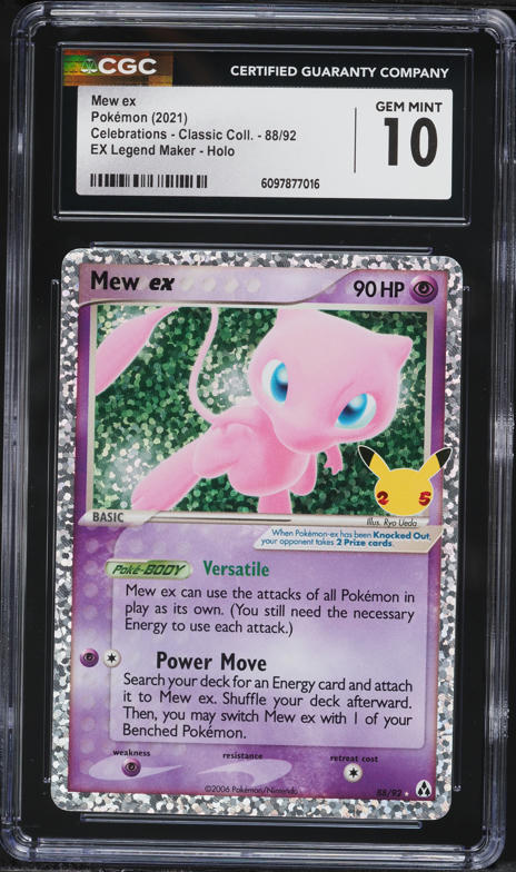 2021 Pokemon Japanese 25th Anniversary Promo Holo Mew ex #14 PSA
