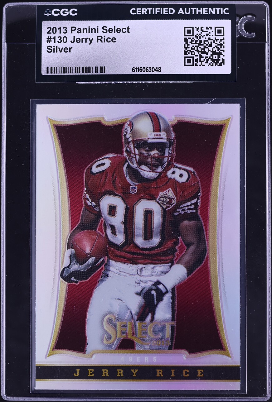 2013 Select Silver Prizm Jerry Rice #130 CGC AUTH - Photo 1