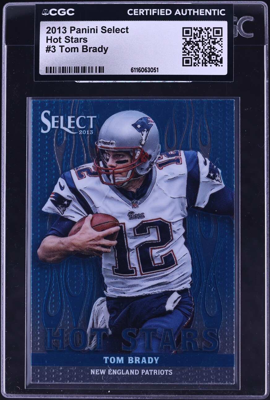 2013 Select Hot Stars Tom Brady #3 CGC AUTH - Photo 1