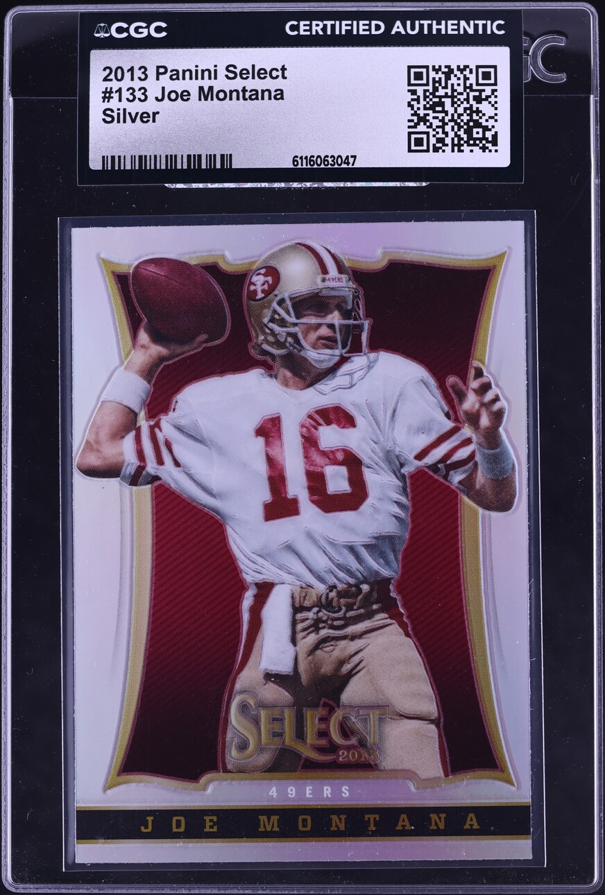 2013 Select Silver Prizm Joe Montana #133 CGC AUTH - Photo 1