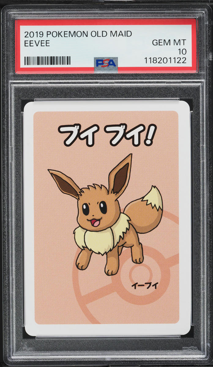 2019 Pokemon Japanese Playing Cards Old Maid Eevee PSA 10 GEM MINT