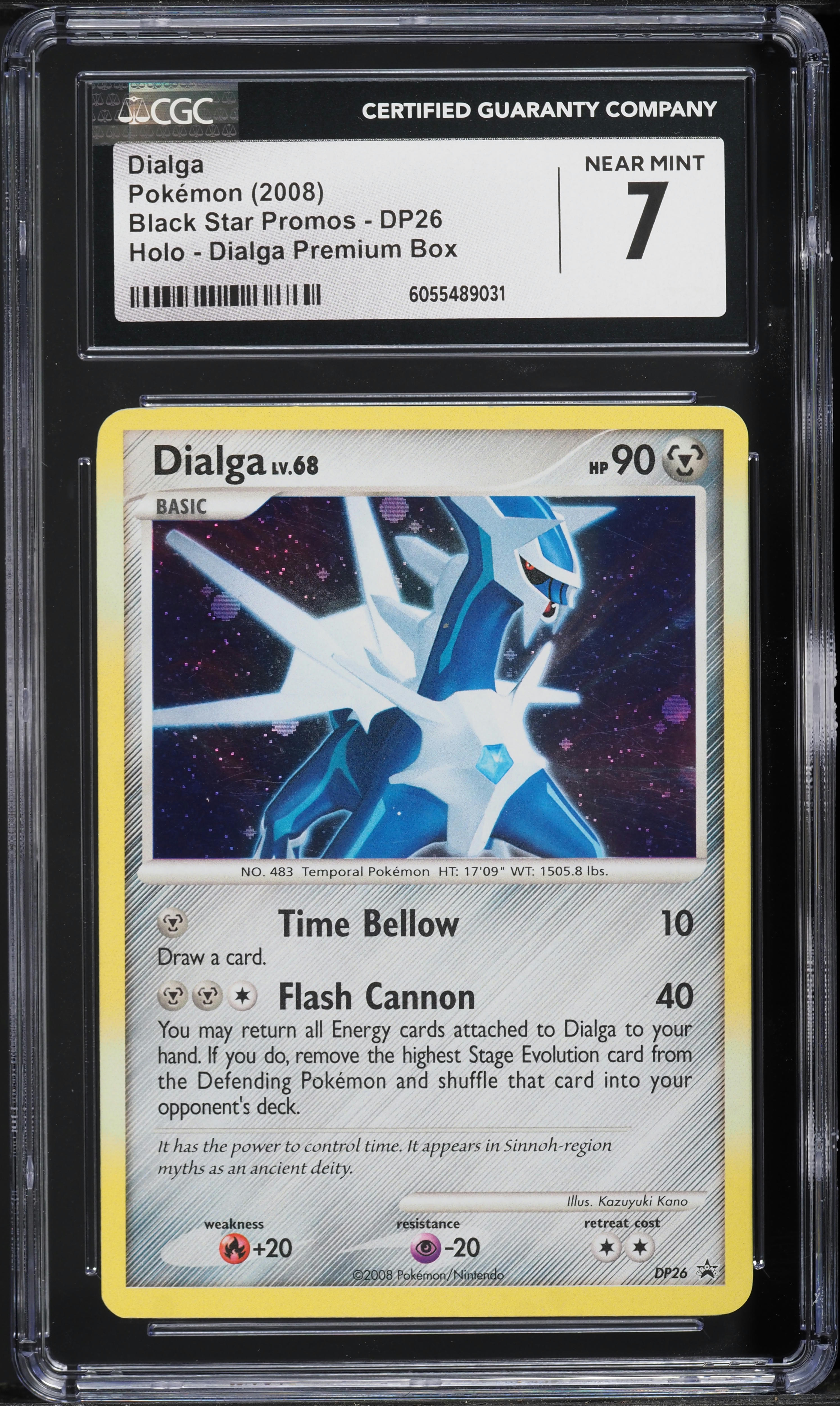 2008 Pokemon Diamond & Pearl Black Star Promo Premium Box Holo Dialga #DP26 CGC 7 NRMT