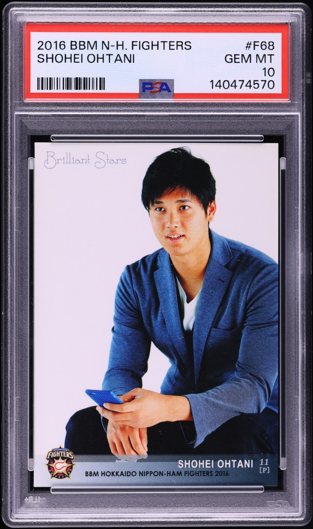 2016 BBM Hokkaido Nippon Ham Fighters Shohei Ohtani ROOKIE #F68 PSA 10 GEM MINT - Photo 1