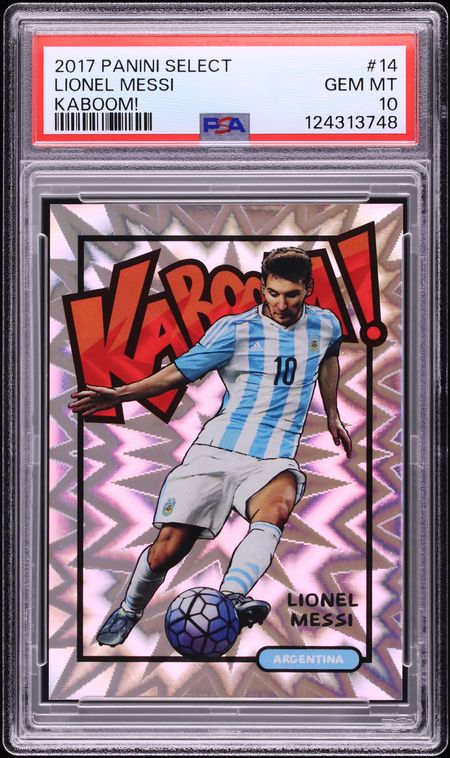 2017 Select Kaboom! Lionel Messi #14 PSA 10 GEM MINT on Fanatics