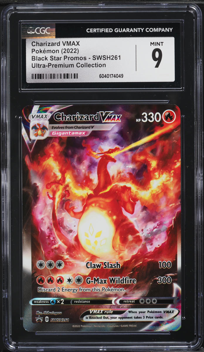2022 Pokemon SWSH Black Star Promo Ultra Premium Charizard VMAX #SWSH261 CGC 9