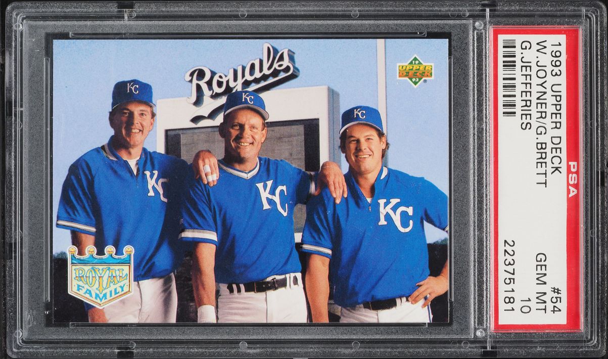 1993 Upper Deck Gregg Jefferies Wally Joyner George Brett #54 PSA 10 GEM MINT