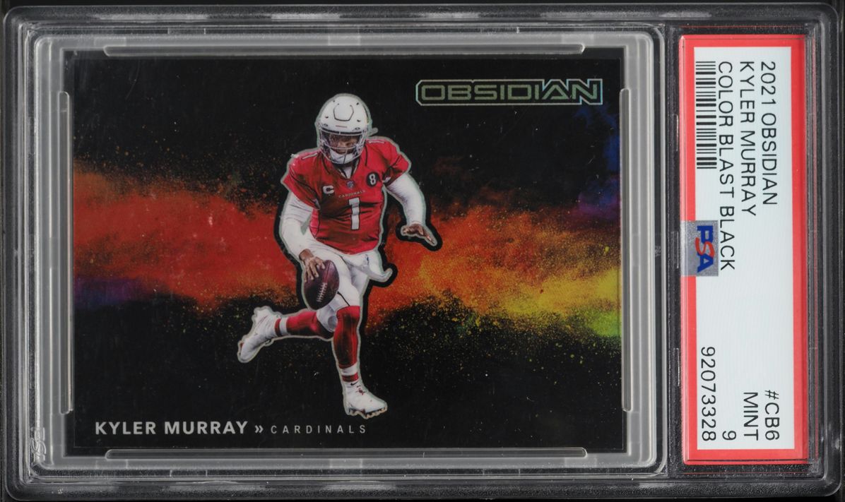 2021 Panini Obsidian Color Blast Black Kyler Murray #CB-6 PSA 9 MINT