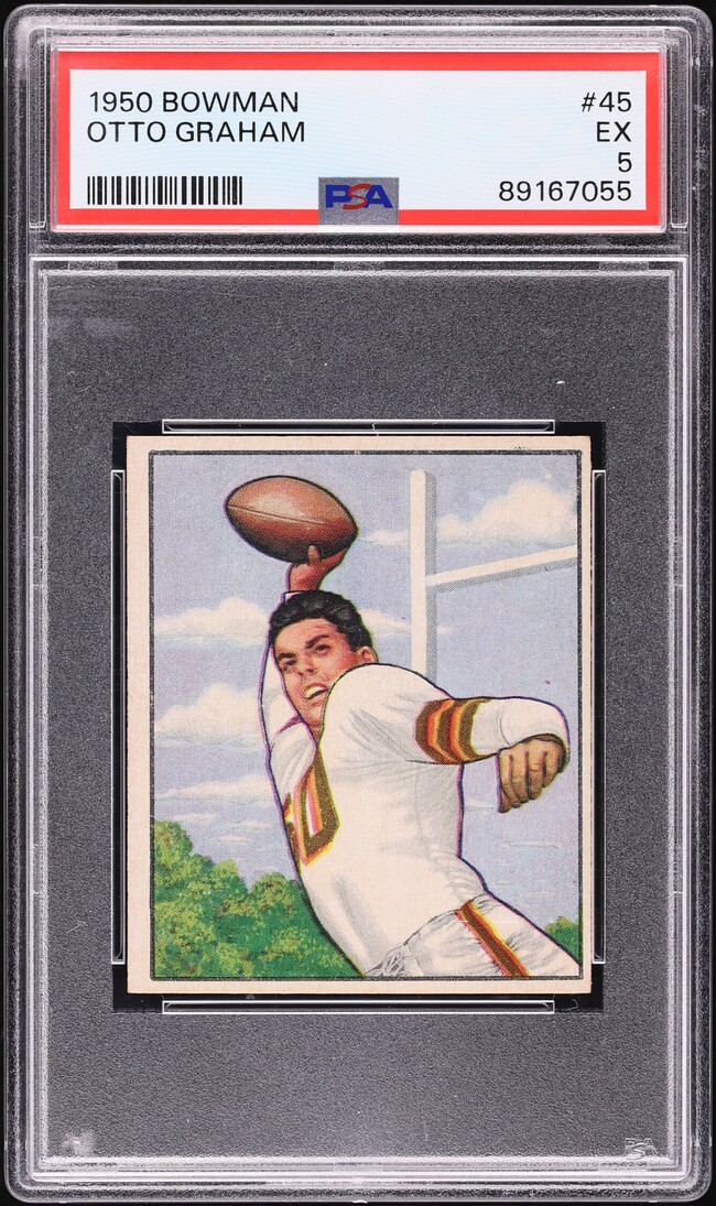 1950 Bowman Football Otto Graham ROOKIE #45 PSA 5 EX