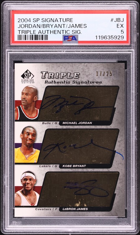 2004 SP Game Used Authentic Fabrics Kobe Bryant PATCH AUTO /100