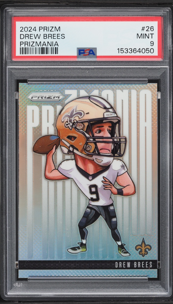 2024 Panini Prizm Prizmania Drew Brees #26 PSA 9 MINT