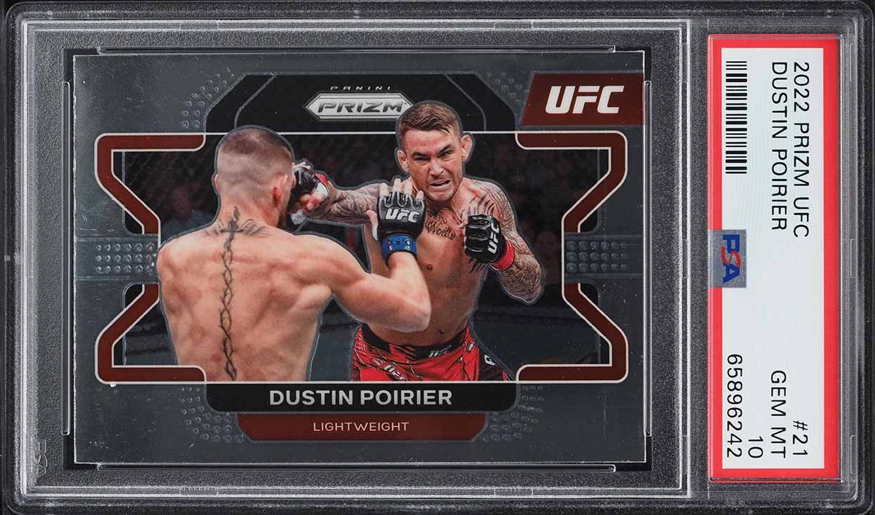 2022 Panini Prizm UFC Dustin Poirier #21 PSA 10 GEM MINT