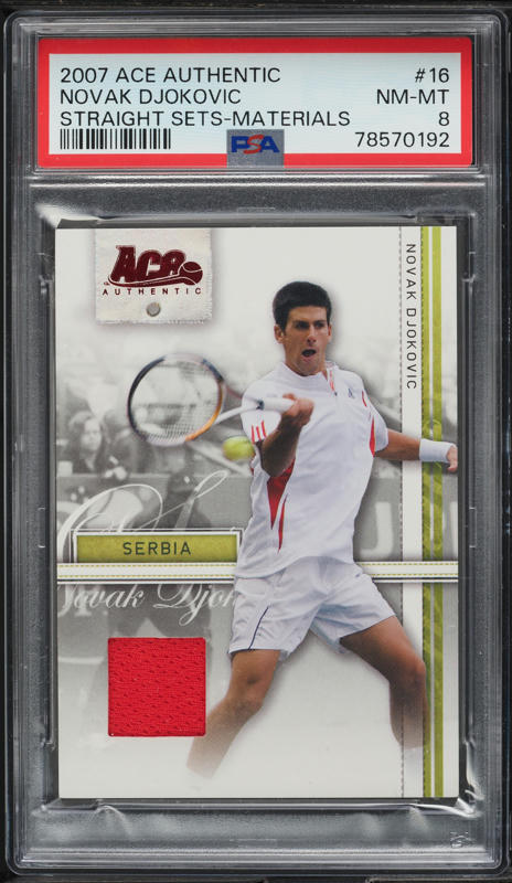 2006 Ace Authentic Center Court Stars Novak Djokovic ROOKIE AUTO