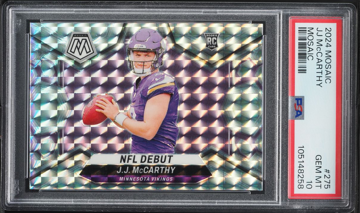 2024 Panini Mosaic JJ McCarthy ROOKIE #275 PSA 10 GEM MINT