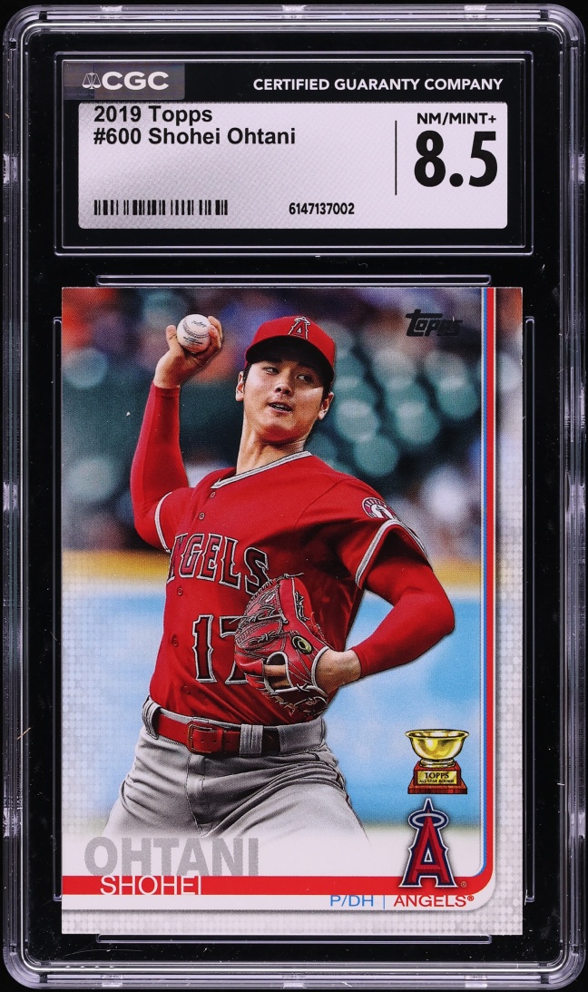 2019 Topps Shohei Ohtani #600 CGC 8.5 NM-MT+