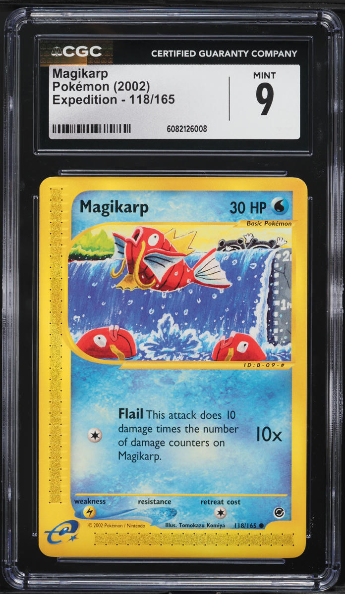 2002 Pokemon Expedition Magikarp #118 CGC 9 MINT