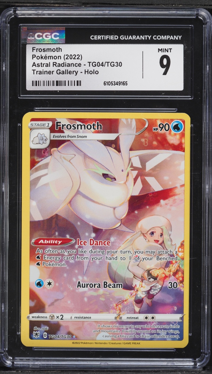 2022 Pokemon Sword & Shield Astral Radiance Trainer Gallery CHR Frosmoth #TG04 CGC 9 MINT