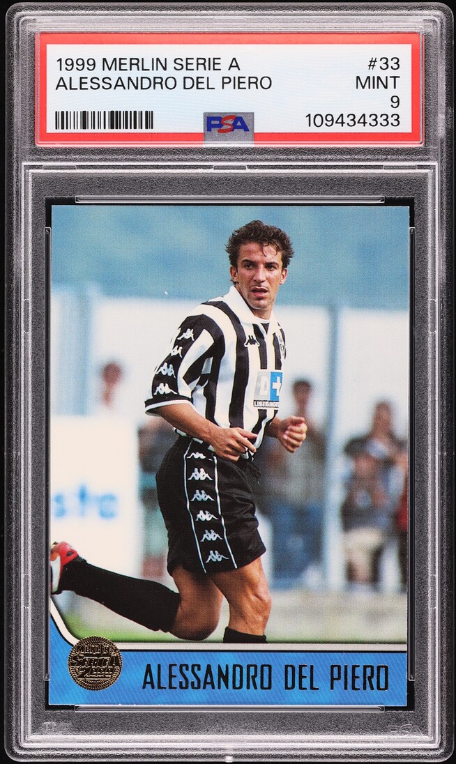 1999 Merlin Serie A Alessandro Del Piero #33 PSA 9 MINT on Fanatics Collect