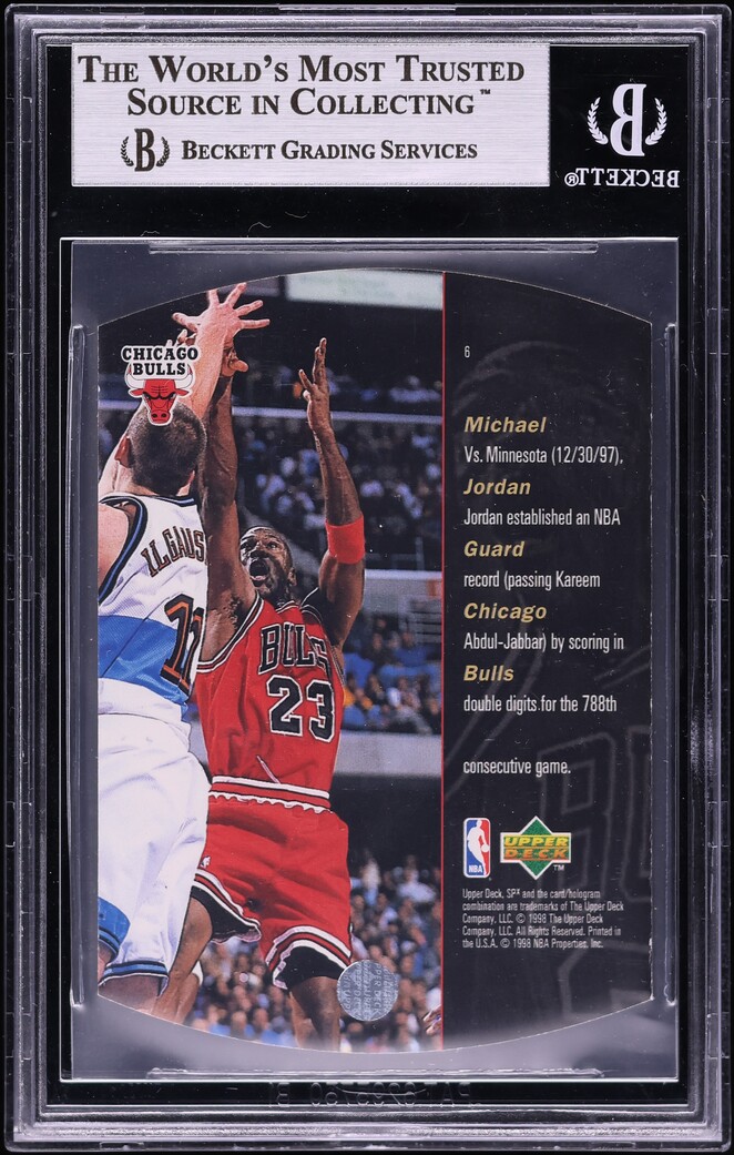 1997 SPx Silver Michael Jordan #6 BGS 9 MINT